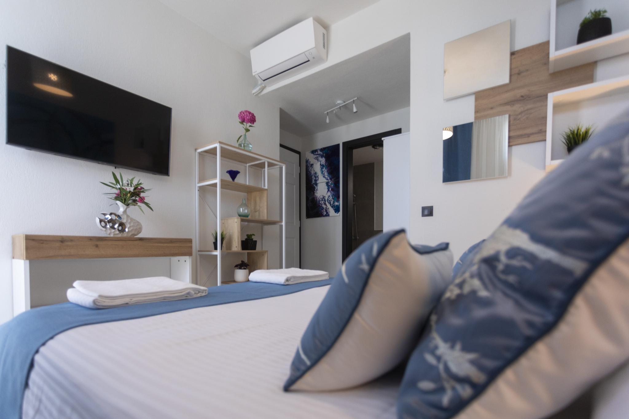 Comfortable luxury villa living space in Skiathos for a private villa rental checklist